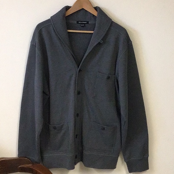bellissimo Jackets & Blazers - Bellissimo grey button up jacket soft, comfy. 3 front pockets, sleeve patches